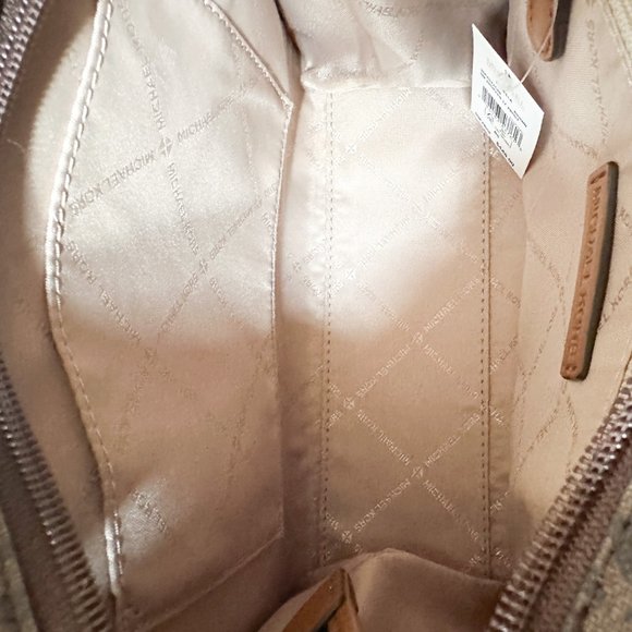 Michael Kors Mirella Small Shopper Tote Shoulder Bag MK Brown - Picture 11 of 12